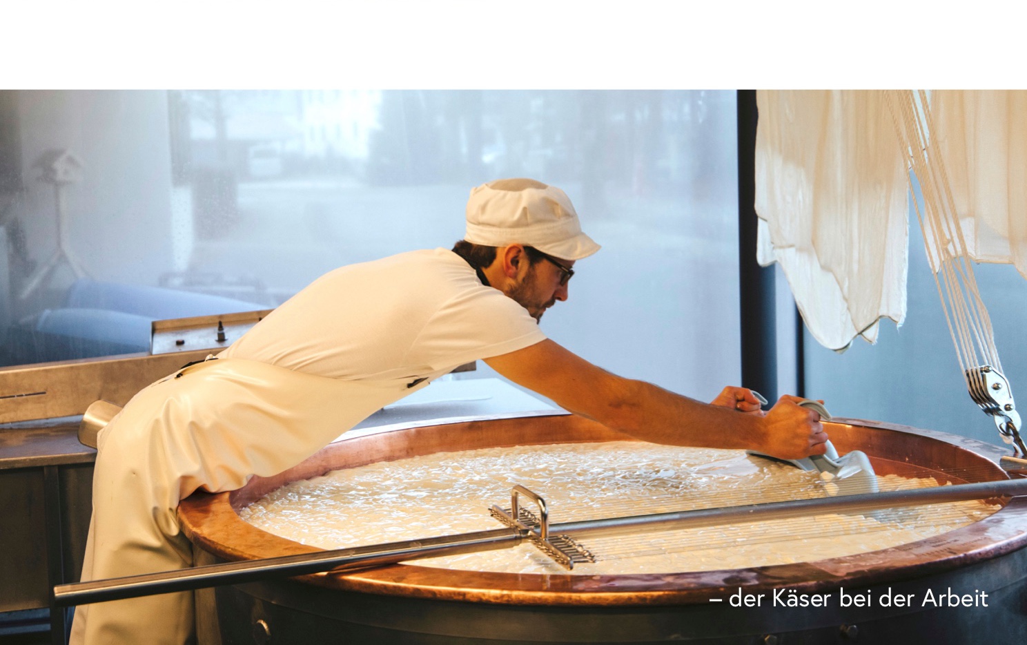 Der Senn bei der Arbeit